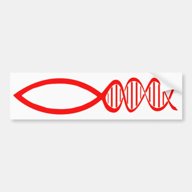 DNA-Fisch-Autoaufkleber Autoaufkleber (Vorne)