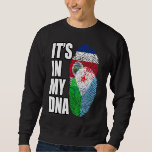 DNA-Flaggen Costa Ricas und Dschibutans Sweatshirt