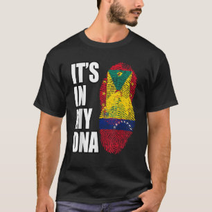 DNA-Flaggenflagge Grenadian und Venezuelan T-Shirt