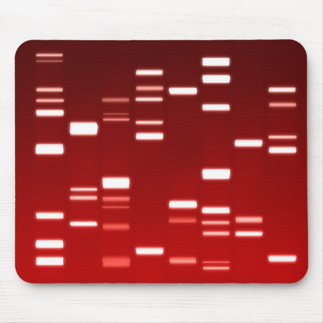 DNA Genetic Code Red Mousepad (Vorne)