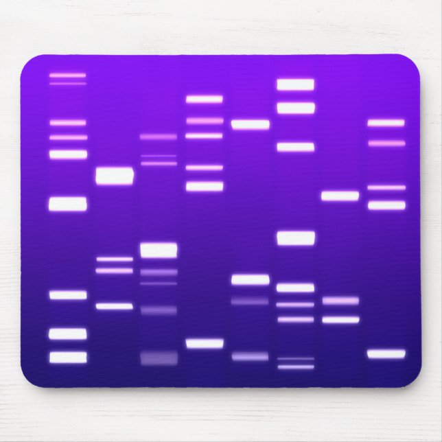 DNA-Genetik-Code Lila Mousepad (Vorne)