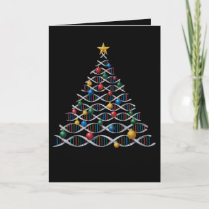 DNA-Helix-Weihnachtsbaum Biologie Naturwissenschaf Karte