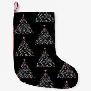 DNA-Helix-Weihnachtsbaum Biologie Naturwissenschaf Kleiner Weihnachtsstrumpf