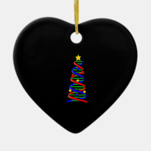 DNA Helix Weihnachtsbaum Life Science Biologie Keramik Ornament