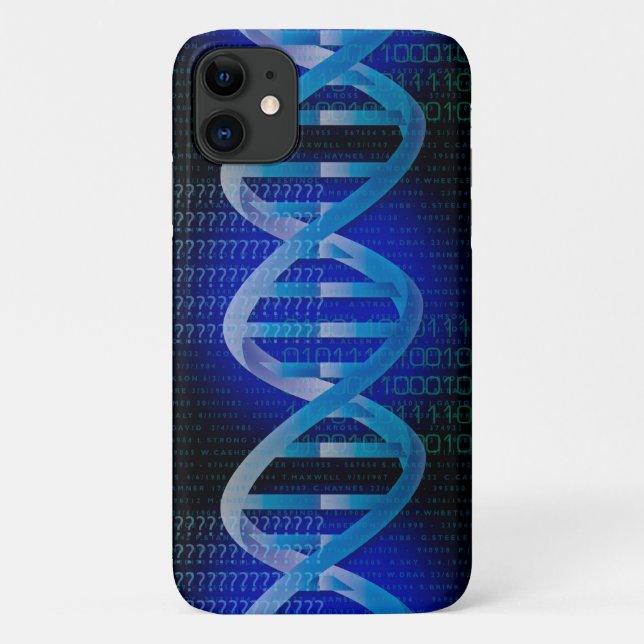 DNA ID Blue Science Case-Mate iPhone Hülle (Rückseite)