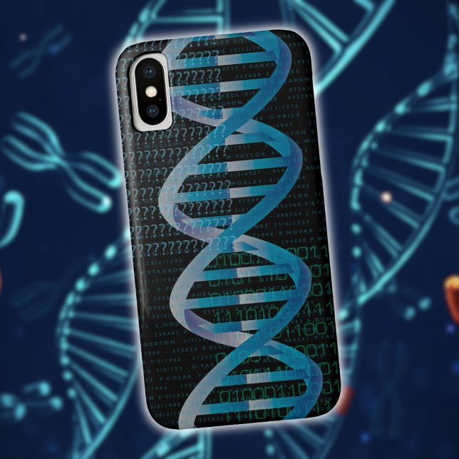 DNA ID Blue Science Moderne Cool Case-Mate iPhone Hülle (DNA ID Blue Science Modern Cool Case-Mate iPhone Case)
