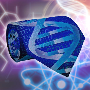 DNA ID Medical Science Blue Krawatte
