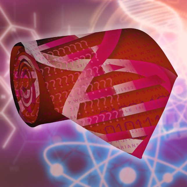 DNA ID Red Medical Science Krawatte (DNA ID Red Medical Science Neck Tie)