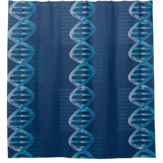 DNA ID Science Blue Duschvorhang (Vorderseite)