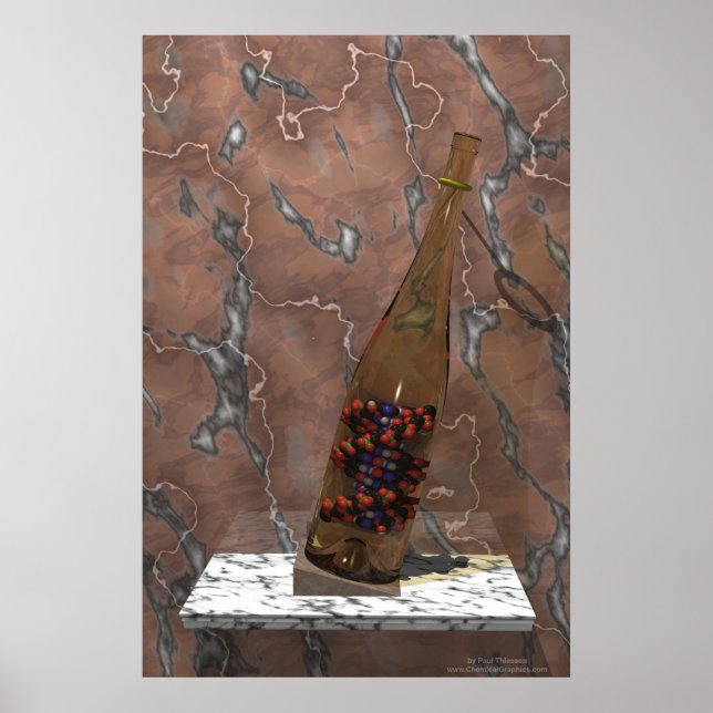 DNA in einer Flasche Poster (Vorne)