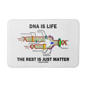 DNA ist Leben die Erholung ist nur Materie Spaß Badematte