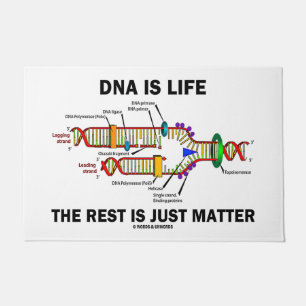 DNA ist Leben die Erholung ist nur Materie Spaß Fußmatte
