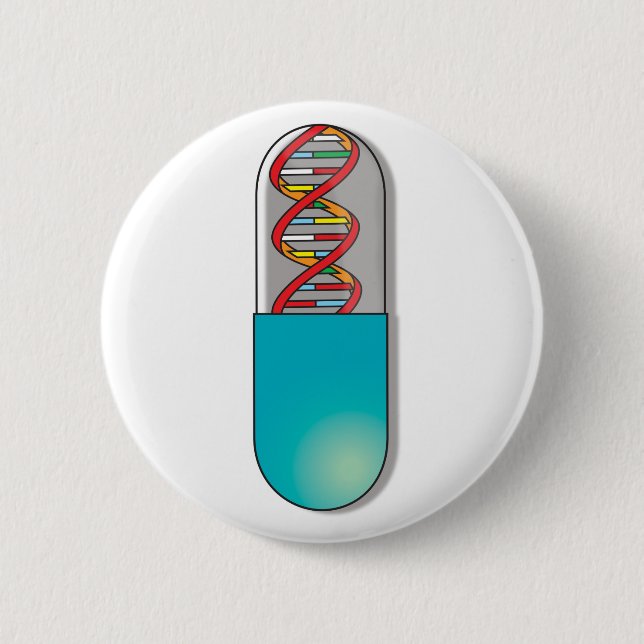 DNA-Kapsel-Wissenschaft Button (Vorderseite)