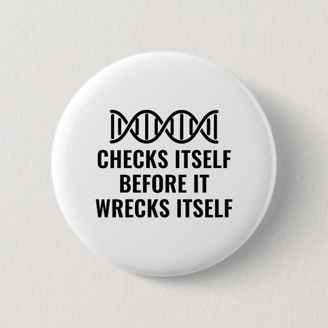 DNA-Karo selbst Button (Vorderseite)