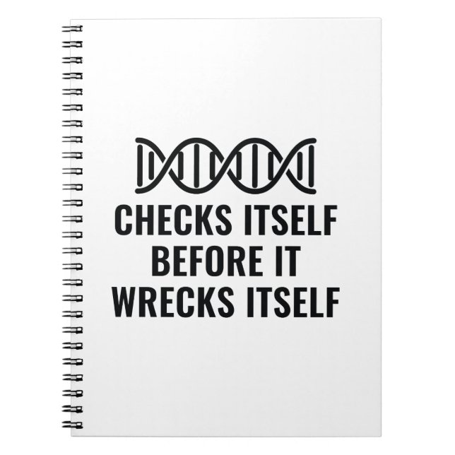 DNA-Karo selbst Notizblock (Vorderseite)