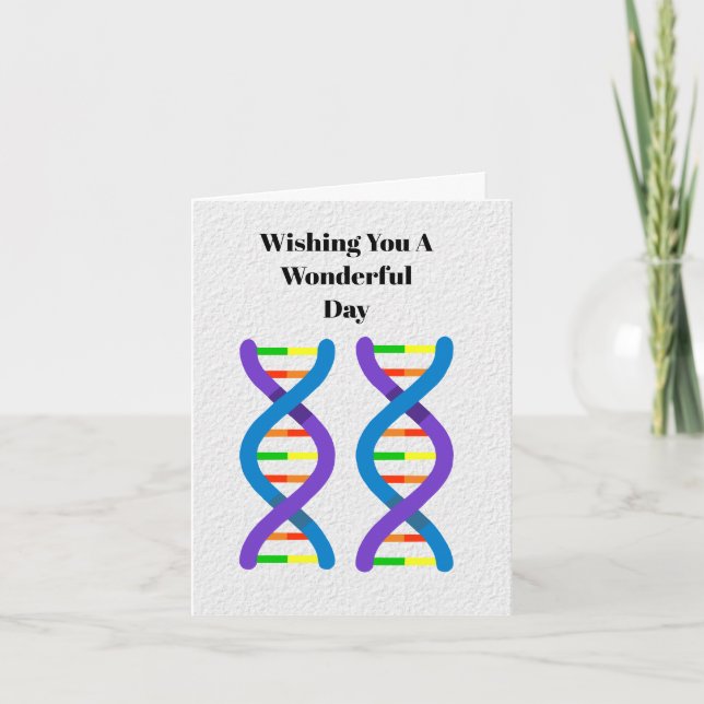 DNA-Karte des National Siblons Day Karte (Vorderseite)
