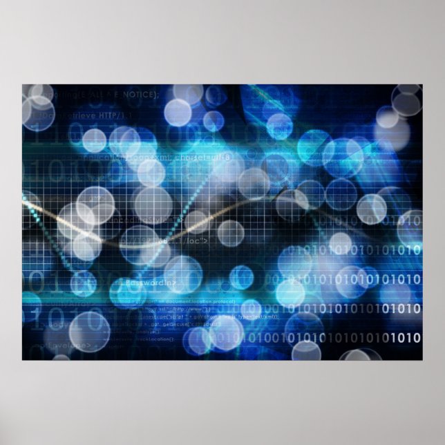 DNA Medical Science and Biotech Chemistry Genes Poster (Vorne)