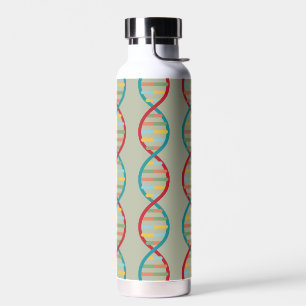 ​ ​ DNA Mitte des Jahrhunderts Moderne STEM-Biolog Trinkflasche