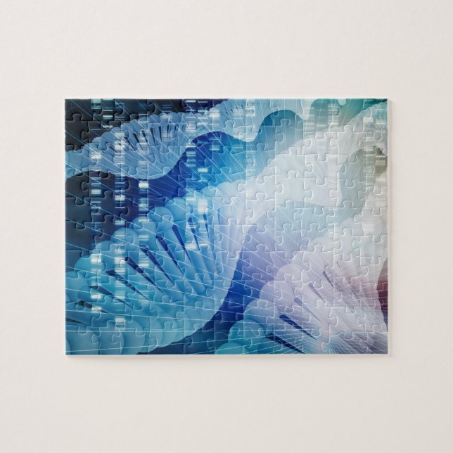 DNA-Molekül-Schneckenwissenschafts-abstrakte (Horizontal)