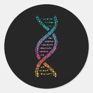 DNA Molekulare Welt Genbiologie Geek Runder Aufkleber