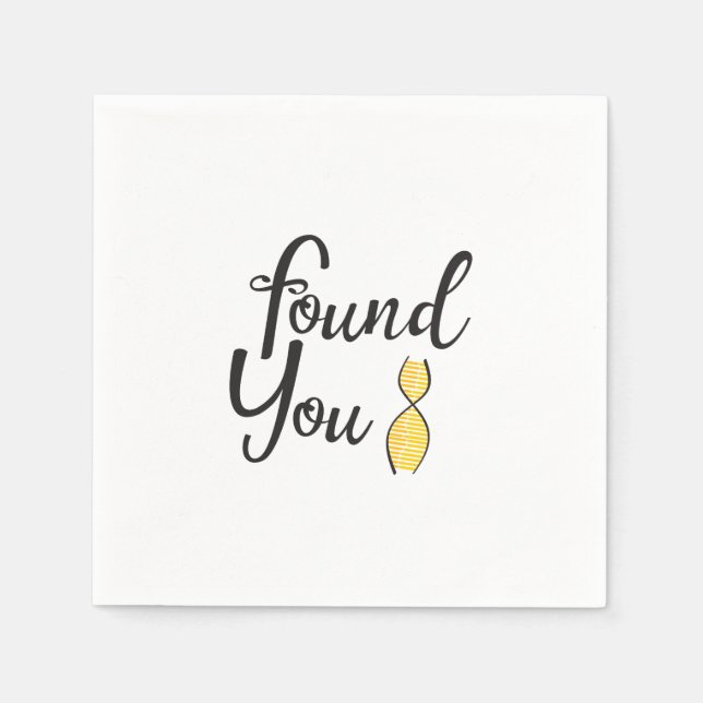 DNA-Party gefunden Serviette (Vorderseite)