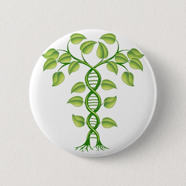 DNA-Pflanzenkonzept Button (Vorderseite)