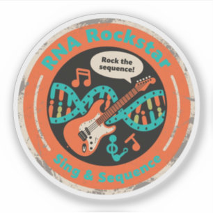 DNA Rocker rockt mit dem Genom Aufkleber