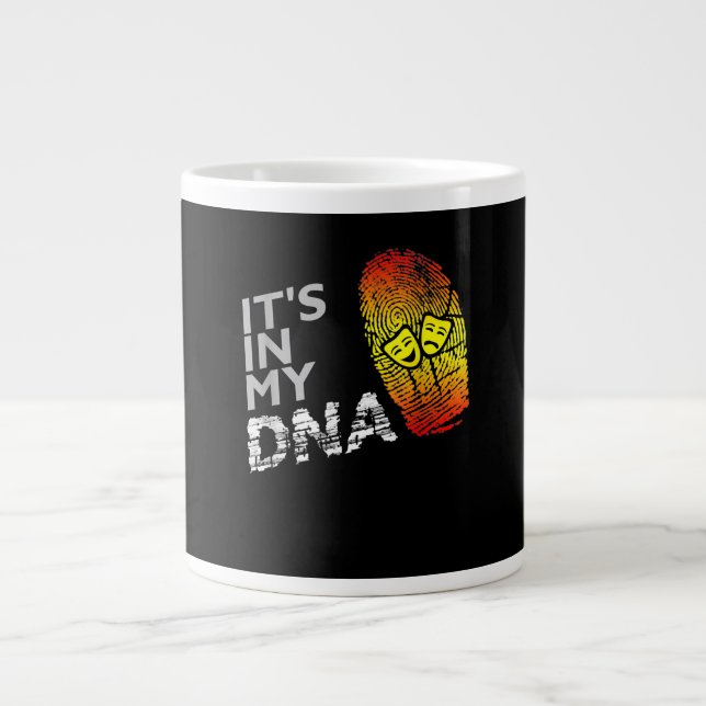 DNA-Shirt eines Dramas Jumbo-Tasse (Vorderseite)