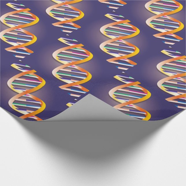 DNA Spotlight Medizin Geschenkpapier (Ecke)