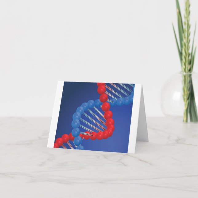 DNA Strand Note Cards Karte (Vorderseite)