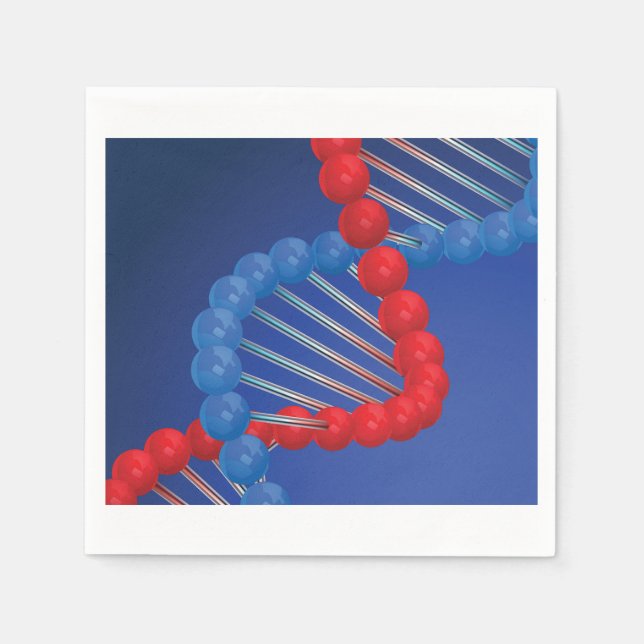 DNA Strand Paper Napkins Serviette (Vorderseite)