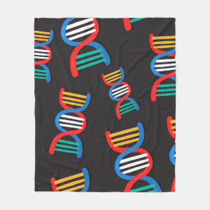 DNA-Stränge Fleecedecke