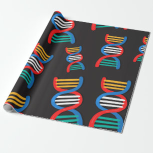 DNA-Stränge Geschenkpapier