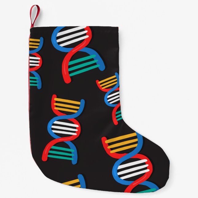 DNA-Stränge Kleiner Weihnachtsstrumpf (Vorderseite)