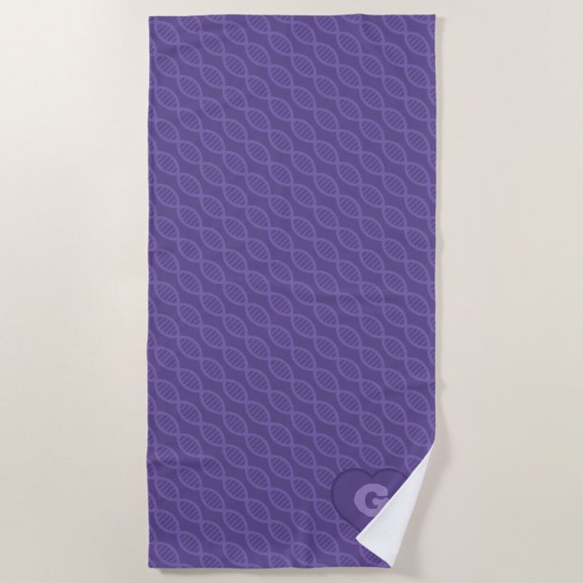 DNA Stripes Beach Handtuch (Vorderseite)