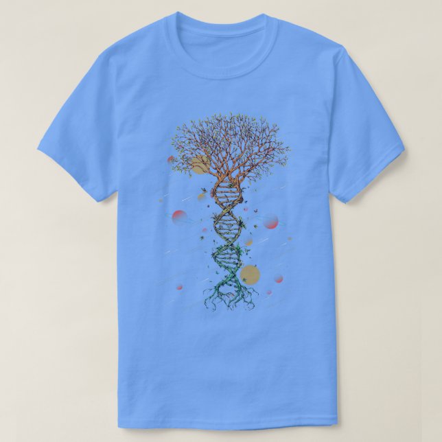 DNA Tree Life Biology Environment Science Genetics T-Shirt (Design vorne)