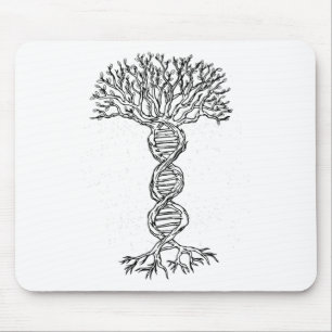 DNA Tree Life Genetics Biologe Science Earth Day Mousepad