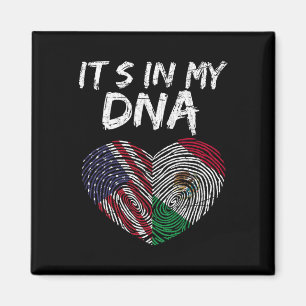 Dna USA-Flagge Amerikanische mexikanische Flagge M Magnet