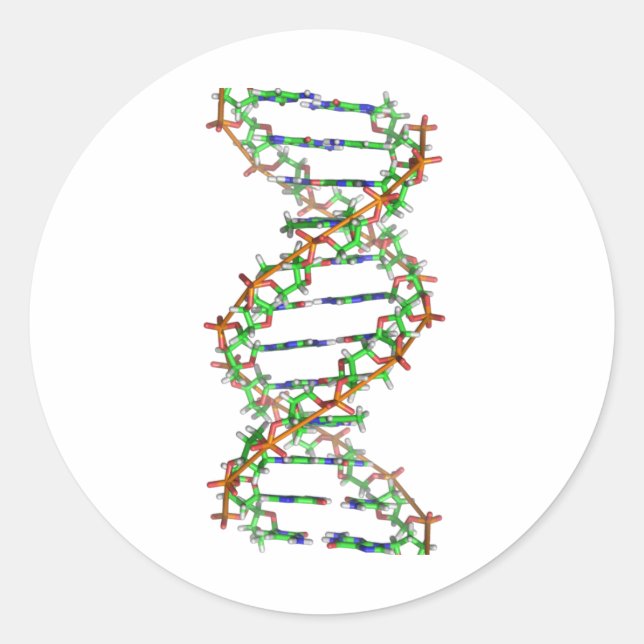 DNA - Wissenschaft/Wissenschaftler/Biologie Runder Aufkleber (Vorderseite)