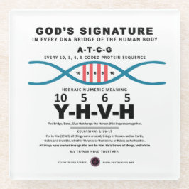 DNA-YHVH-Code Glasuntersetzer