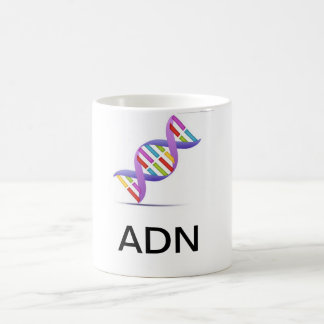 DNA zerteilt Kaffeetasse