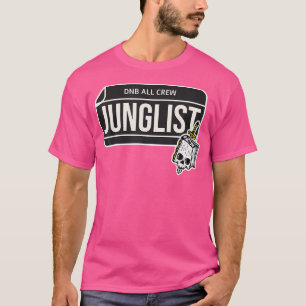 Dnb Music Liquide Dschungel Edm Drum and Bass Skul T-Shirt