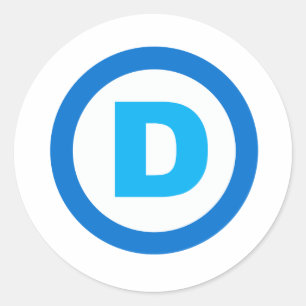 DNC D SYMBOL.png Runder Aufkleber