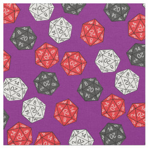 DND 20 Dragons für Side Dice Game Dungeons Stoff