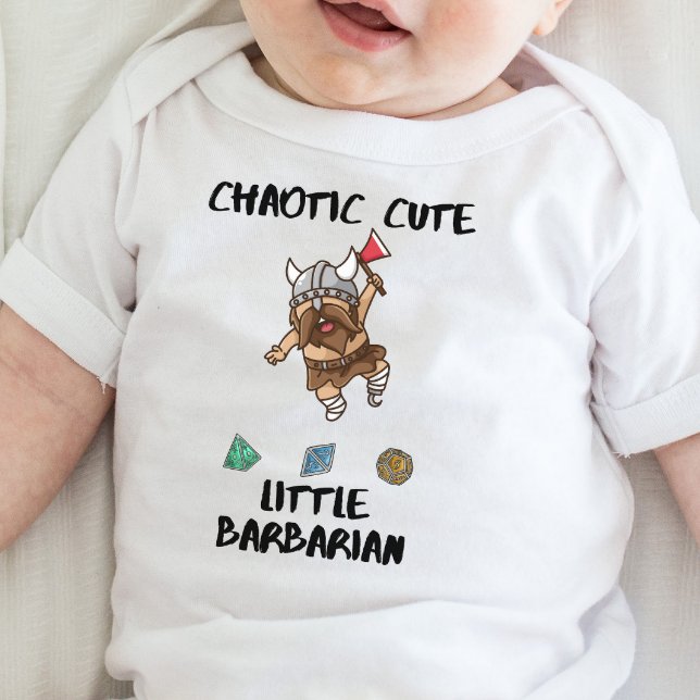 DnD Baby - Chaotic Niedlich Little Barbarian Baby Strampler (Von Creator hochgeladen)