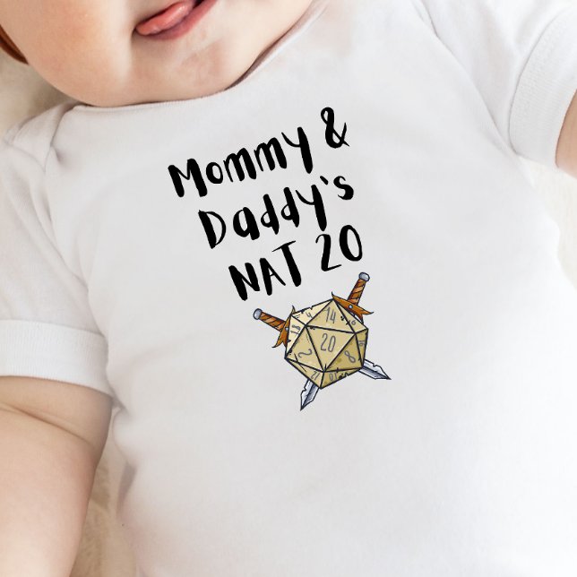 DnD Baby - Mommy & Daddy's Nat 20 Strampler (Von Creator hochgeladen)