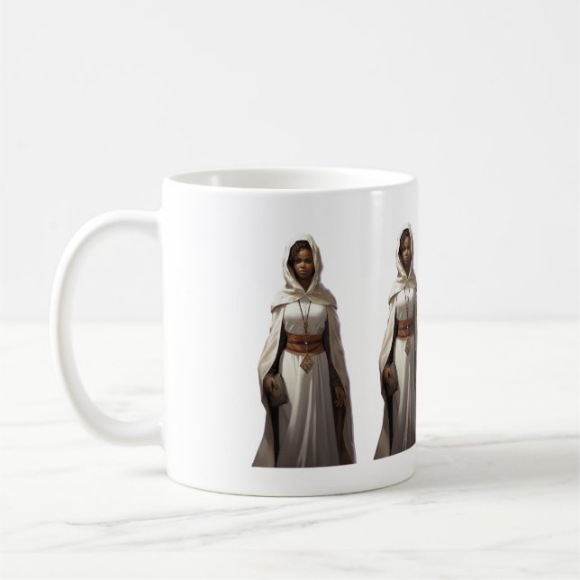DnD Female Cleric Kaffeetasse (Links)