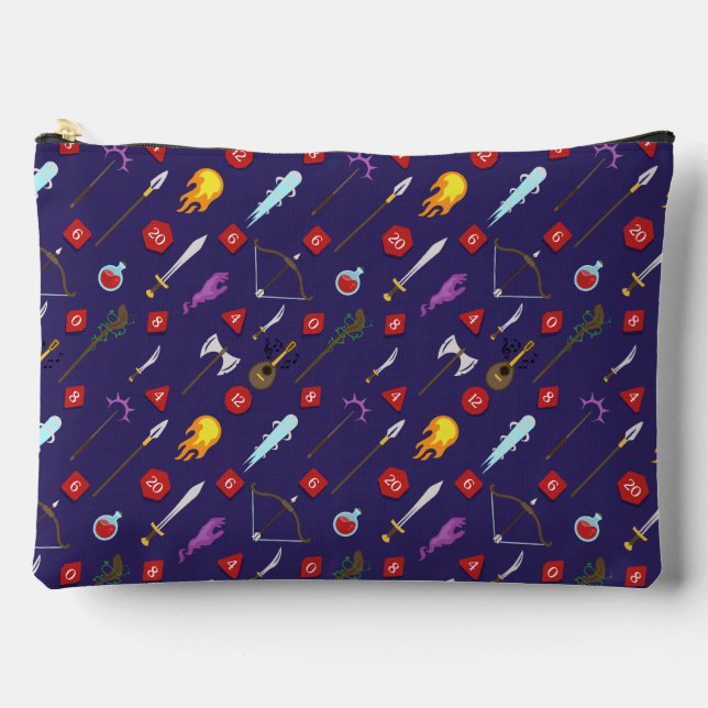 DnD RPG-Muster-Würfel Zubehörtasche (Vorderseite)