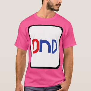 DND-Typografie in Rahmen T-Shirt