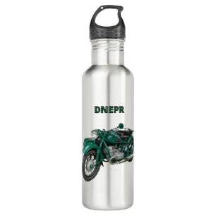 Dnepr-Motorrad Edelstahlflasche